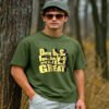 Men's Green Don't Be So Humble Typography Oversized T-shirt
