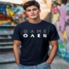 Men's Blue Game Over Minimal Typography T-shirt