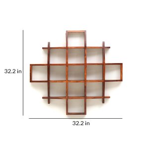 Sheesham Wood Wall Shelf - Image 2