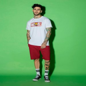 Men's White Marvel Ironman Graphic Printed T-shirt - Image 2