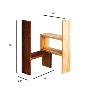Wooden Corner Shelf | Planter Stand | Multifunctional Shelf - Image 2