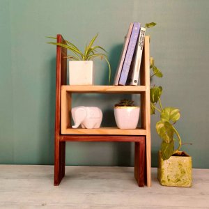 Wooden Corner Shelf | Planter Stand | Multifunctional Shelf